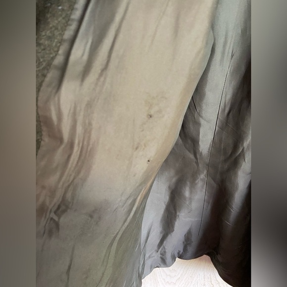 Vintage J. Crew LODEN Green Wool Pea Coat Jacket Sz Large READ - Picture 13 of 16